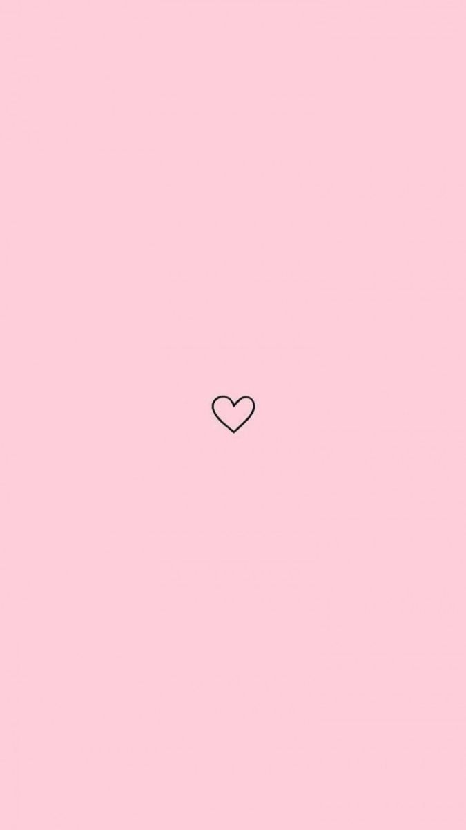 Herz, Minimalistisch, Rosa Hintergrund, Wallpaper