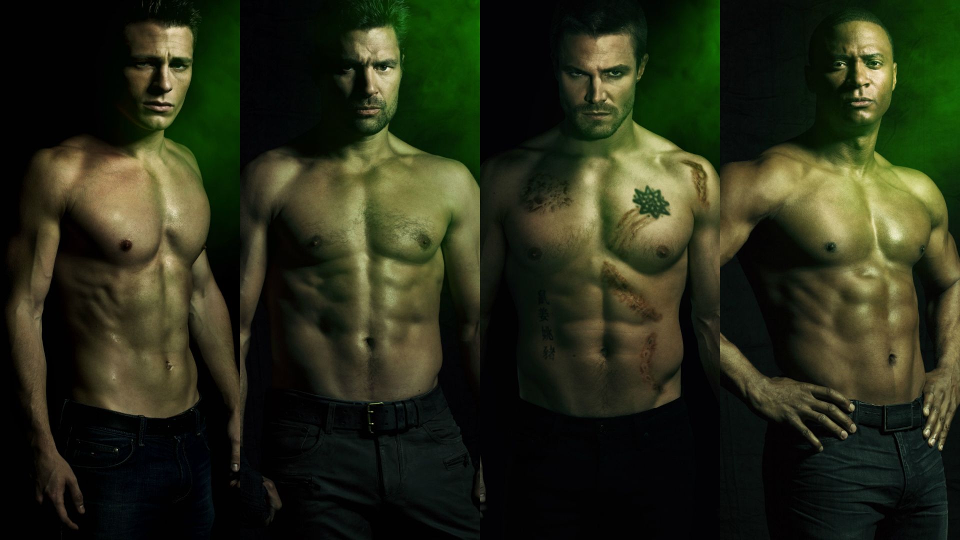 Arrow, Stephen Amell, Oben ohne, Darsteller, Muskeln, Full HD 1080p, Desktop-Hintergrundbild