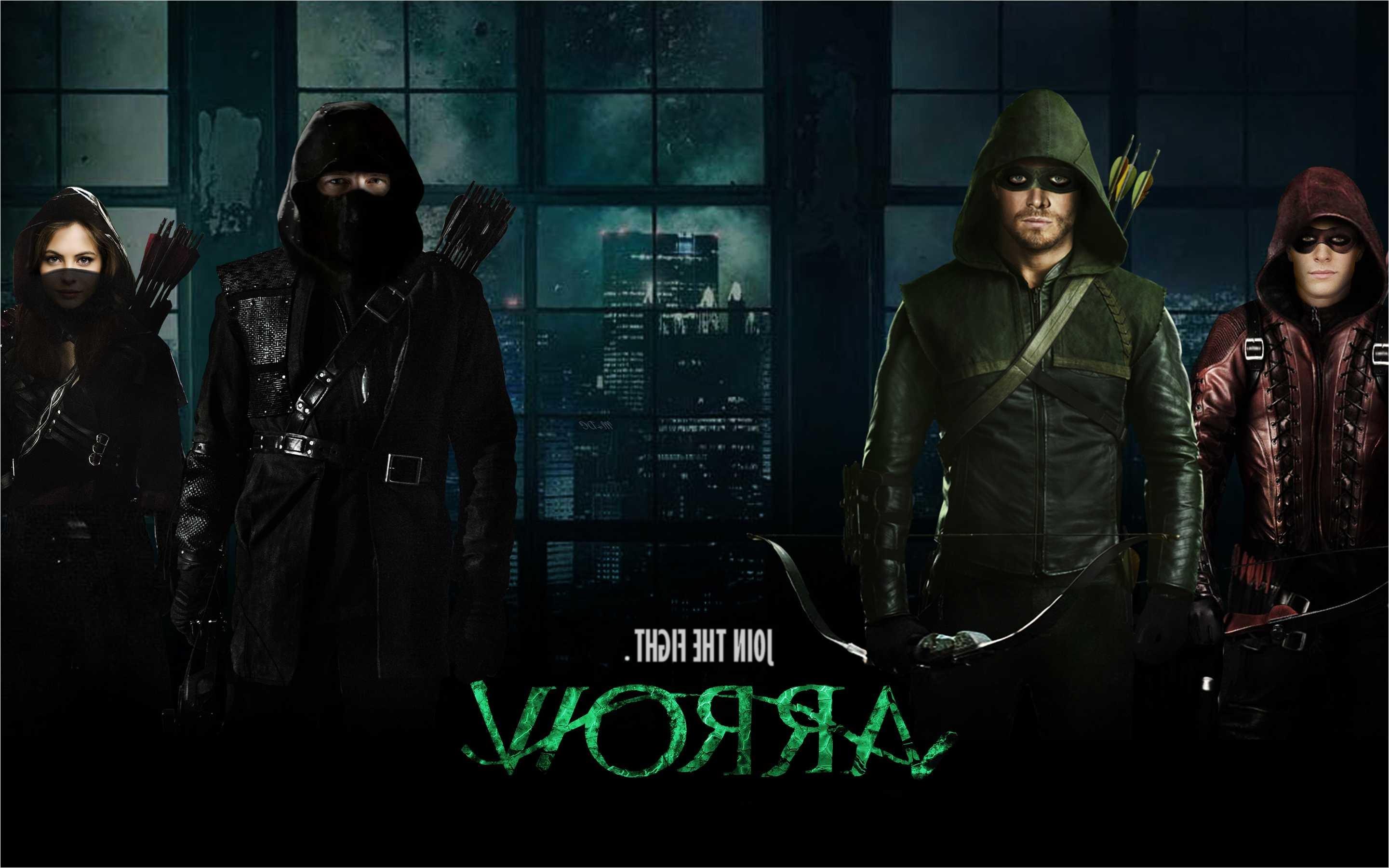 Arrow, Team Arrow, Arsenal, Green Arrow, Gespiegelt, 16:10, 2K-Hintergrundbild für den Desktop