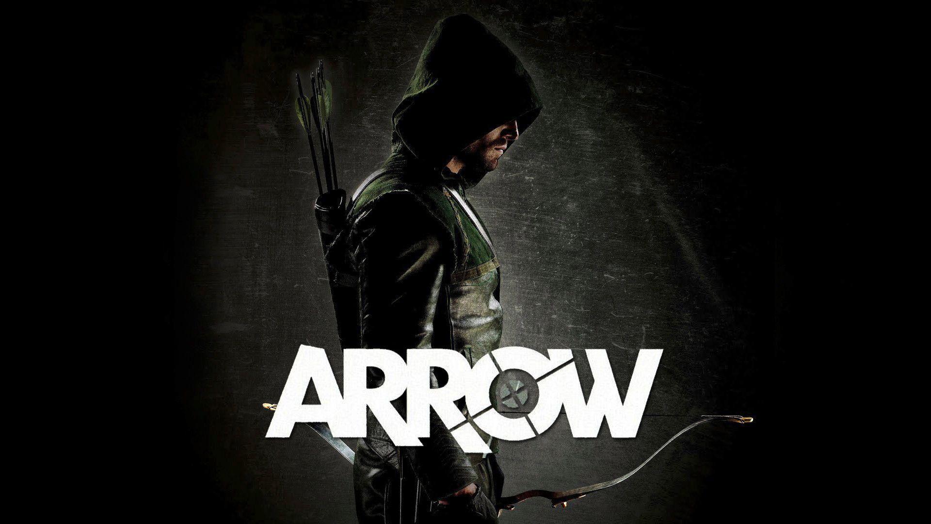 Arrow, Green Arrow, Logo, Bogen, Dunkel, Kapuze, Full HD, Desktop-Hintergrund für Windows