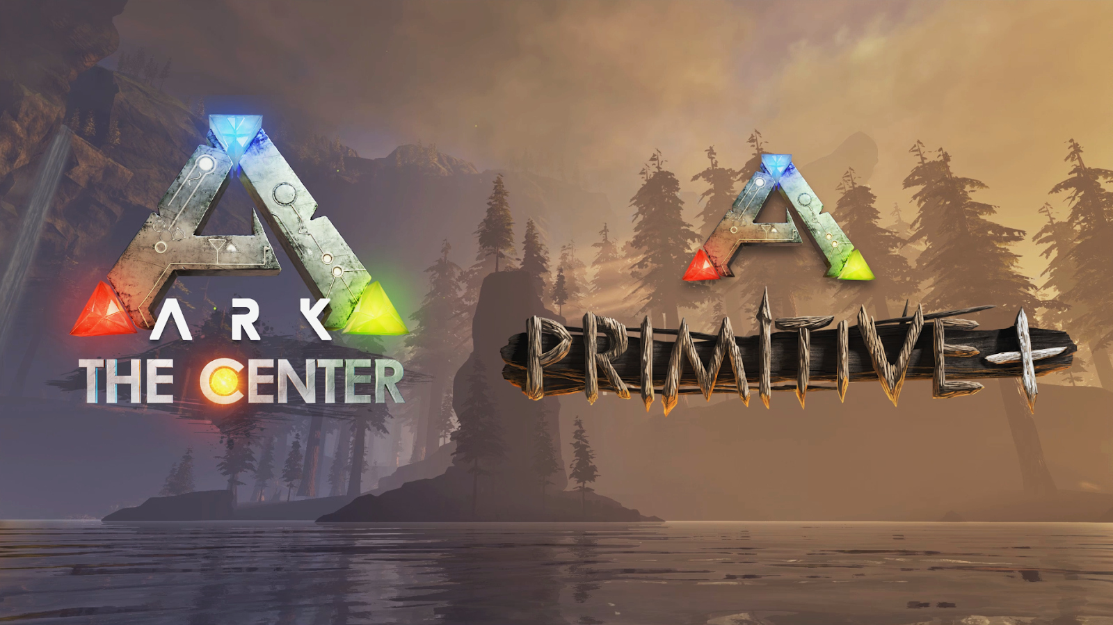 ARK: The Center, Primitive Plus, Logos, ARK: Survival Evolved, See, HD, Laptop-Hintergrundbild