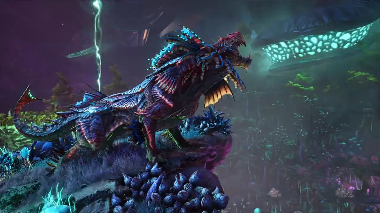 ARK: Survival Evolved, Drache, Blitze, Kreatur, Lila, 16:9, HD-Hintergrundbild für den Desktop