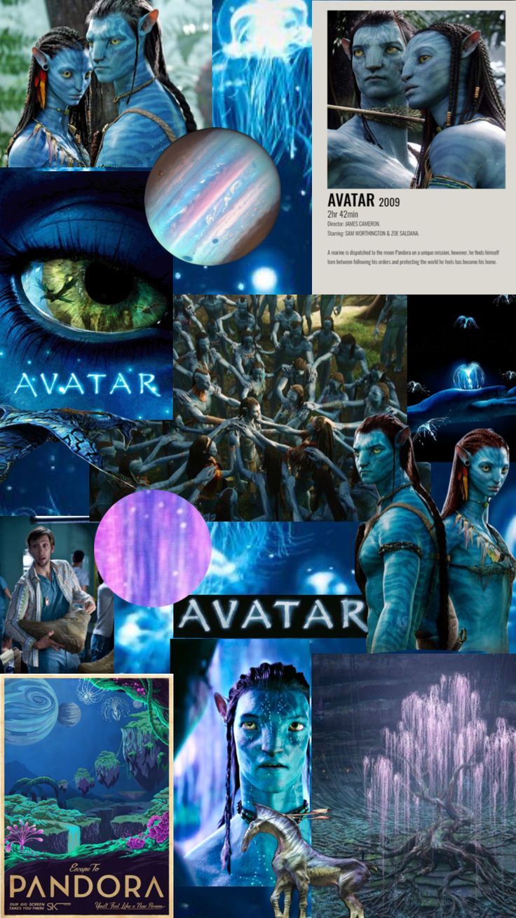 Pandora, Collage, Na'vi, Planeten, Lila und Blau, HD, Sperrbildschirm fürs iPhone