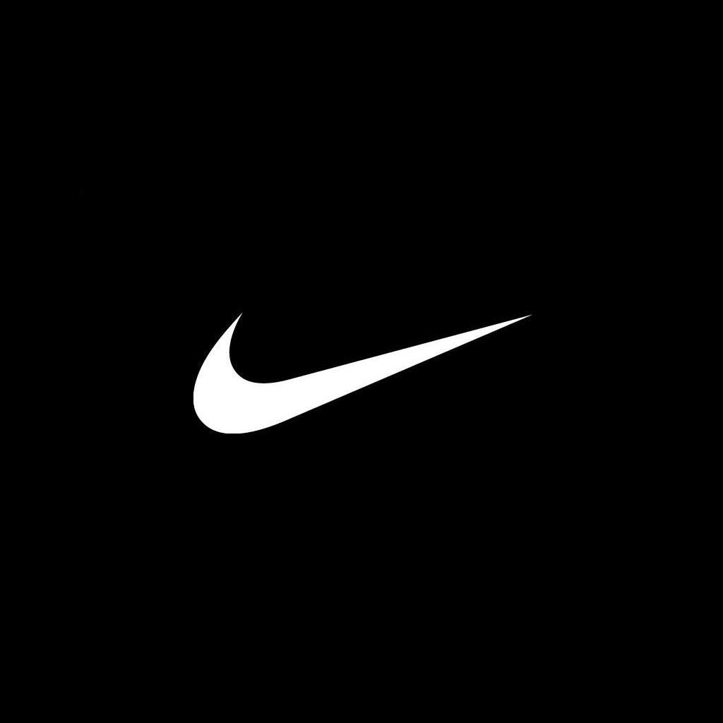 Nike, Swoosh, Weiß, Schwarz, Minimalistisch, Hintergrundbild für iPad und Tablet