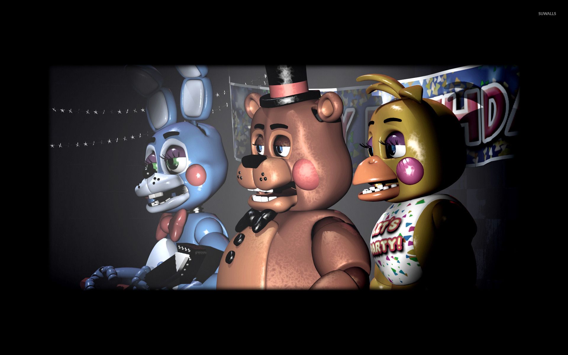 Toy Freddy, Toy Bonnie, Toy Chica, Five Nights at Freddy's 2, Bühne, Full HD, Laptop-Hintergrundbild