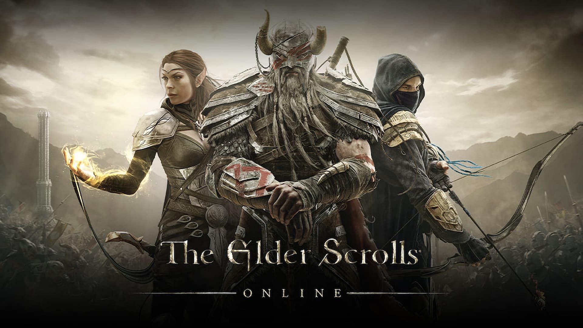 The Elder Scrolls Online, Helden, Magierin, Bogenschütze, Fantasy, Full HD, Windows-Hintergrundbild