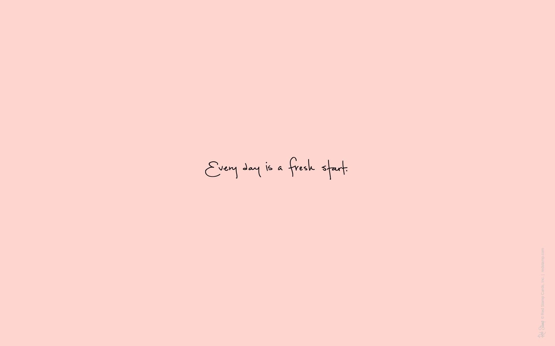 Spruch, Handschrift, Rosa Hintergrund, Minimalistisch, Full HD Wallpaper