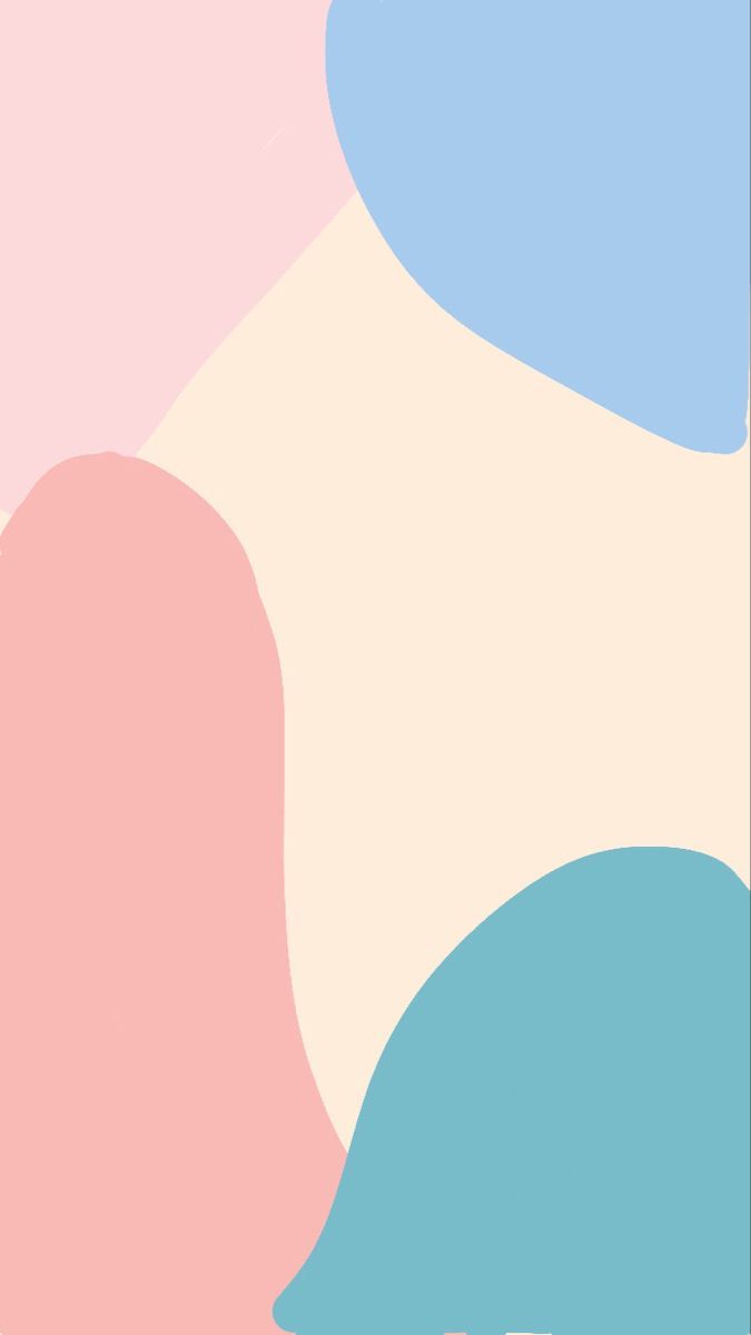 Abstrakte Formen, Pastellfarben, Rosa, Hellblau, Boho, Hochformat, Hintergrundbild fürs Smartphone