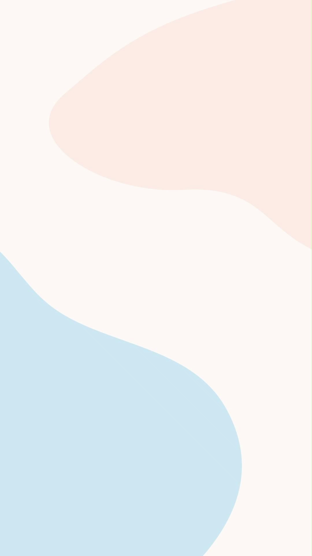 Pastellfarben, Wellenformen, Rosa, Hellblau, Minimalistisch, Full HD, Handy-Hintergrundbild