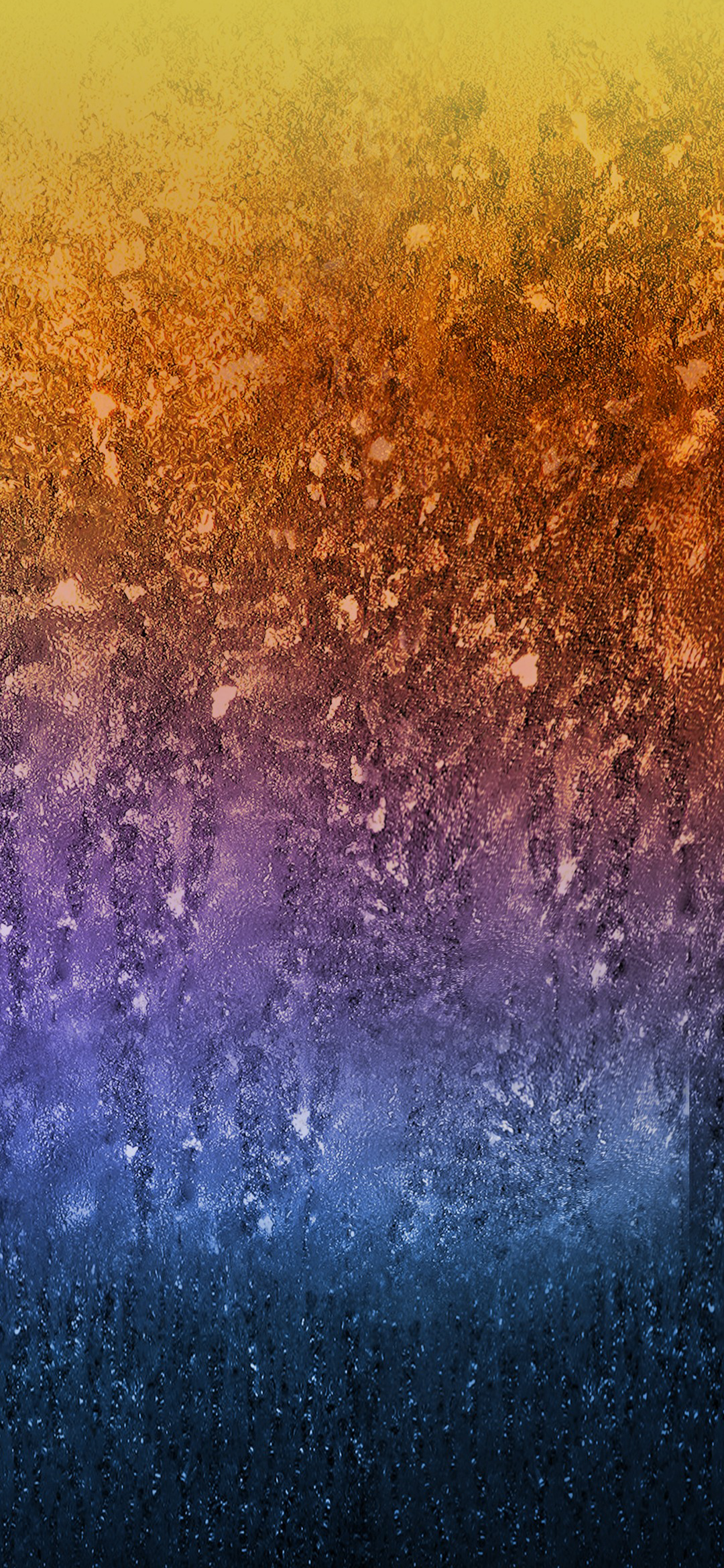 Abstrakt, Glitzer, Orange-Blau, Farbverlauf, Galaxy-A50-Hintergrundbild