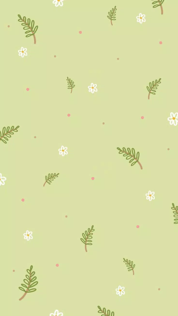 Kleine Blumen, Zweige, Hellgrün, Floral, Pastell, HD, Handy-Hintergrund im Hochformat