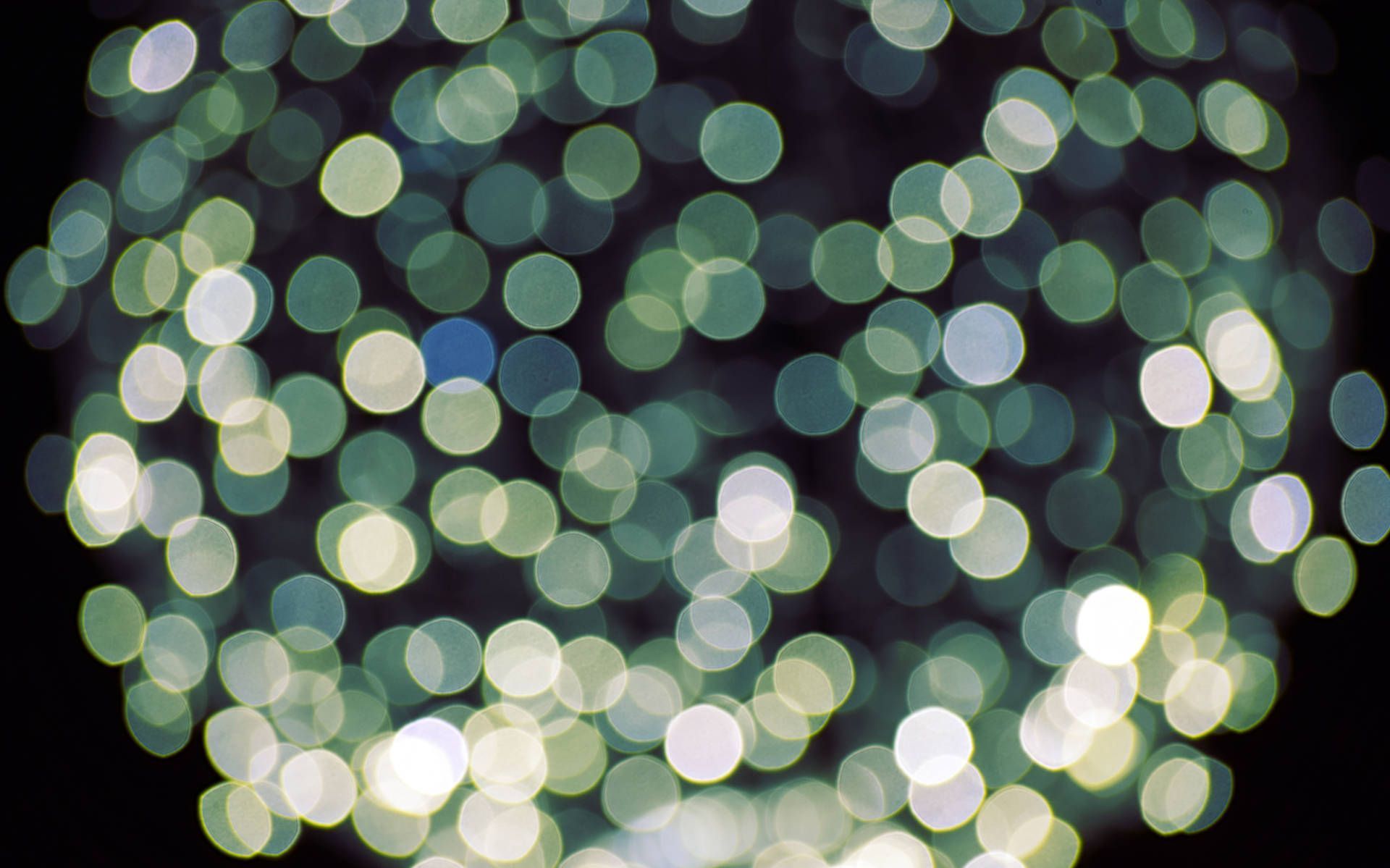 Bokeh, Lichter, Unscharf, Grün, 16:10, Full-HD-Hintergrundbild für den Desktop