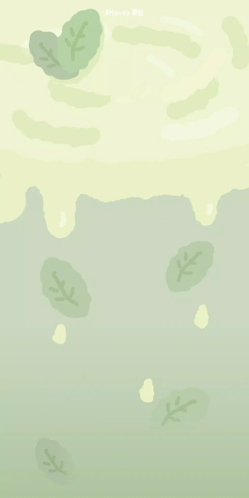 Matcha, Blätter, Hellgrün, Tropfen, Pastell, HD, Handy-Hintergrund im Hochformat