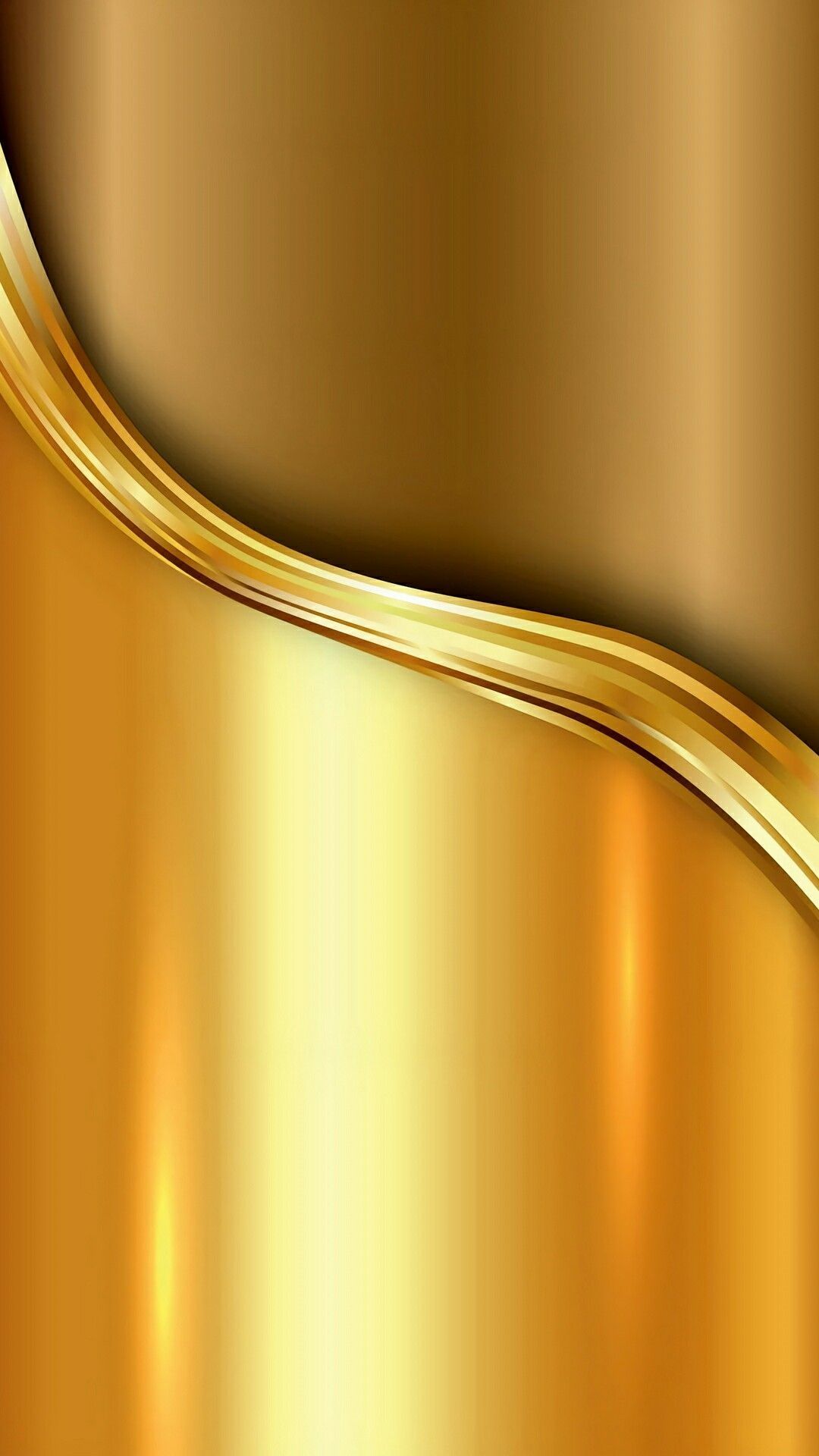 Goldwelle, Metallisch, Abstrakt, Glanz, Full HD, Hintergrundbild fürs Handy