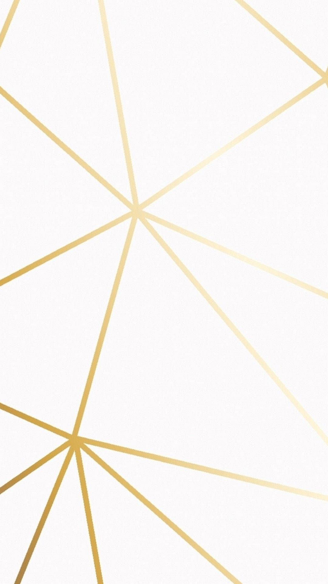 Goldene Linien, Geometrisch, Weiß Hintergrund, Minimalistisch, Sperrbildschirm fürs iPhone