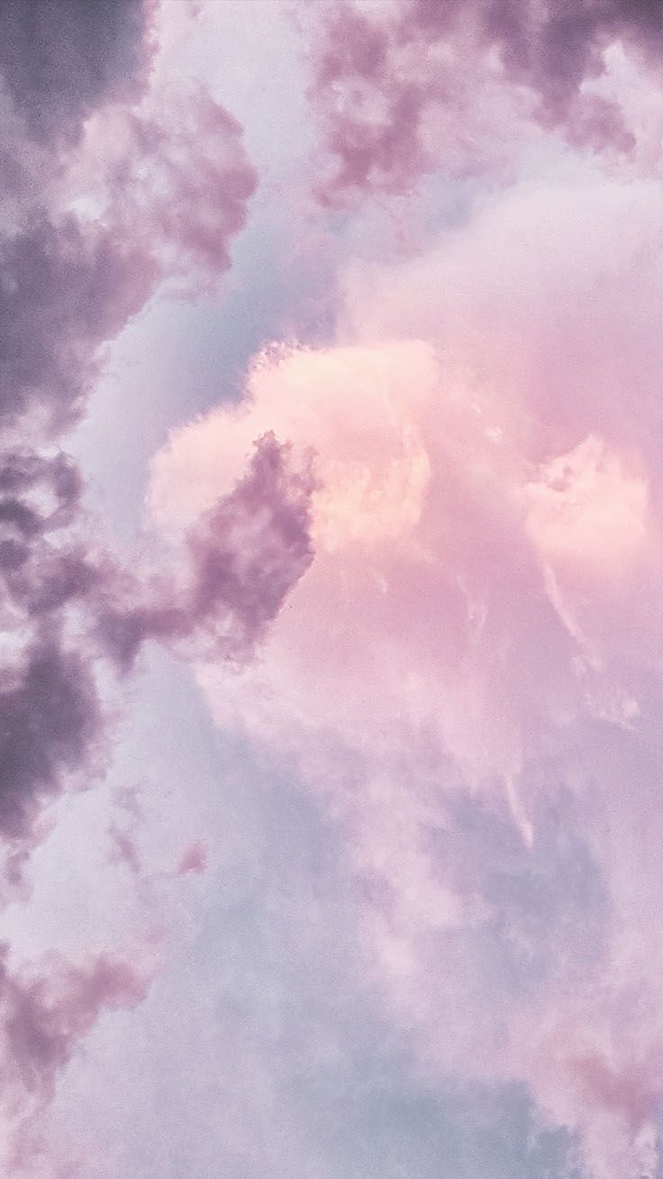 Wolken, Pastellfarben, Rosa, Lila, Traumhaft, iPhone-17-Pro-Max-Hintergrundbild