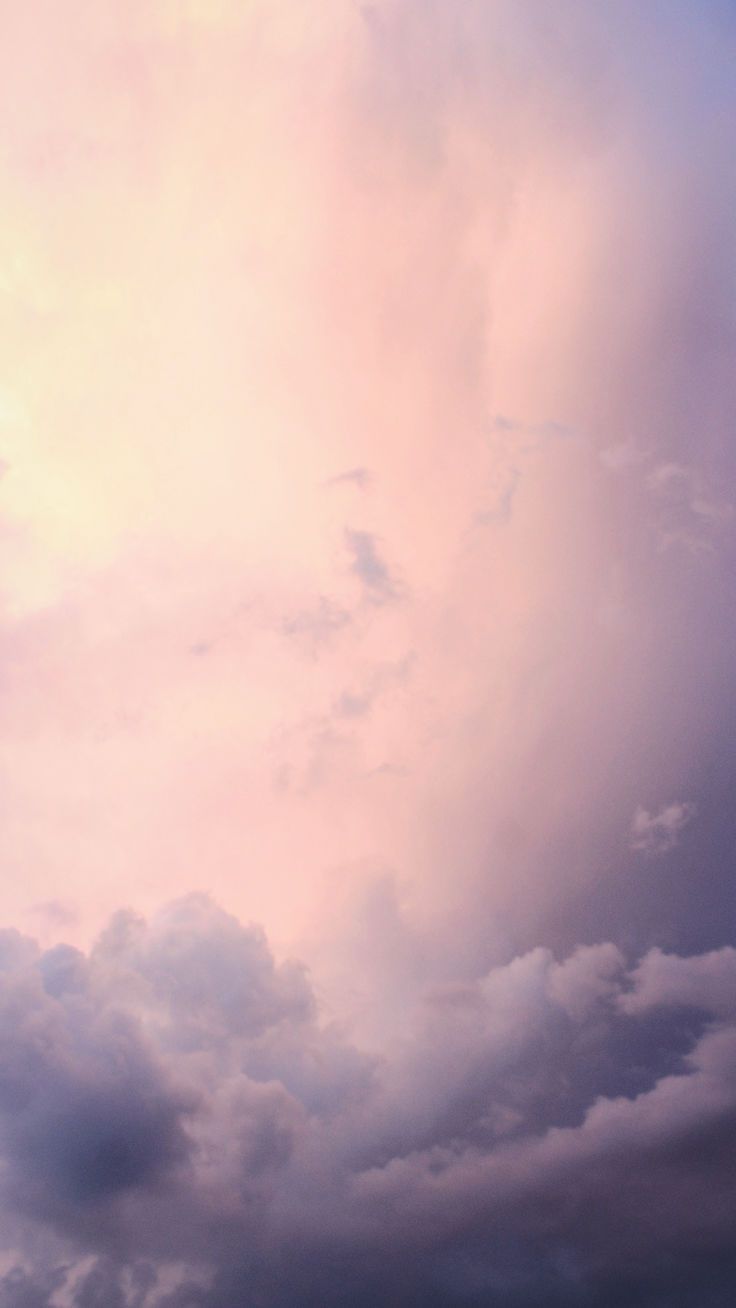 Wolken, Pastellfarben, Rosa Himmel, Lila, Traumhaft, iPhone 17 Pro Max, Handy-Hintergrundbild
