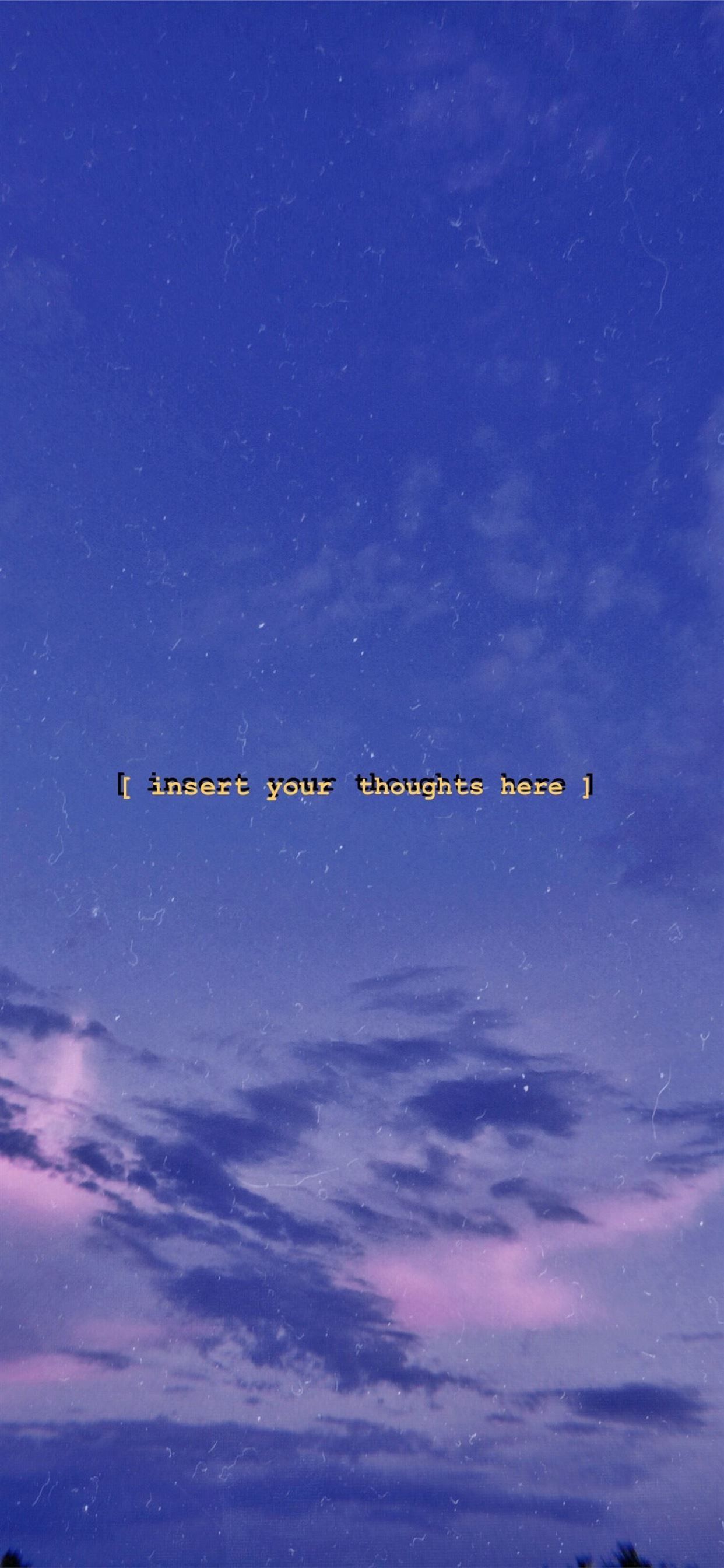 Wolken, Dunkelblau, Zitat, Text, Himmel, iPhone 17 Pro Max, Sperrbildschirm