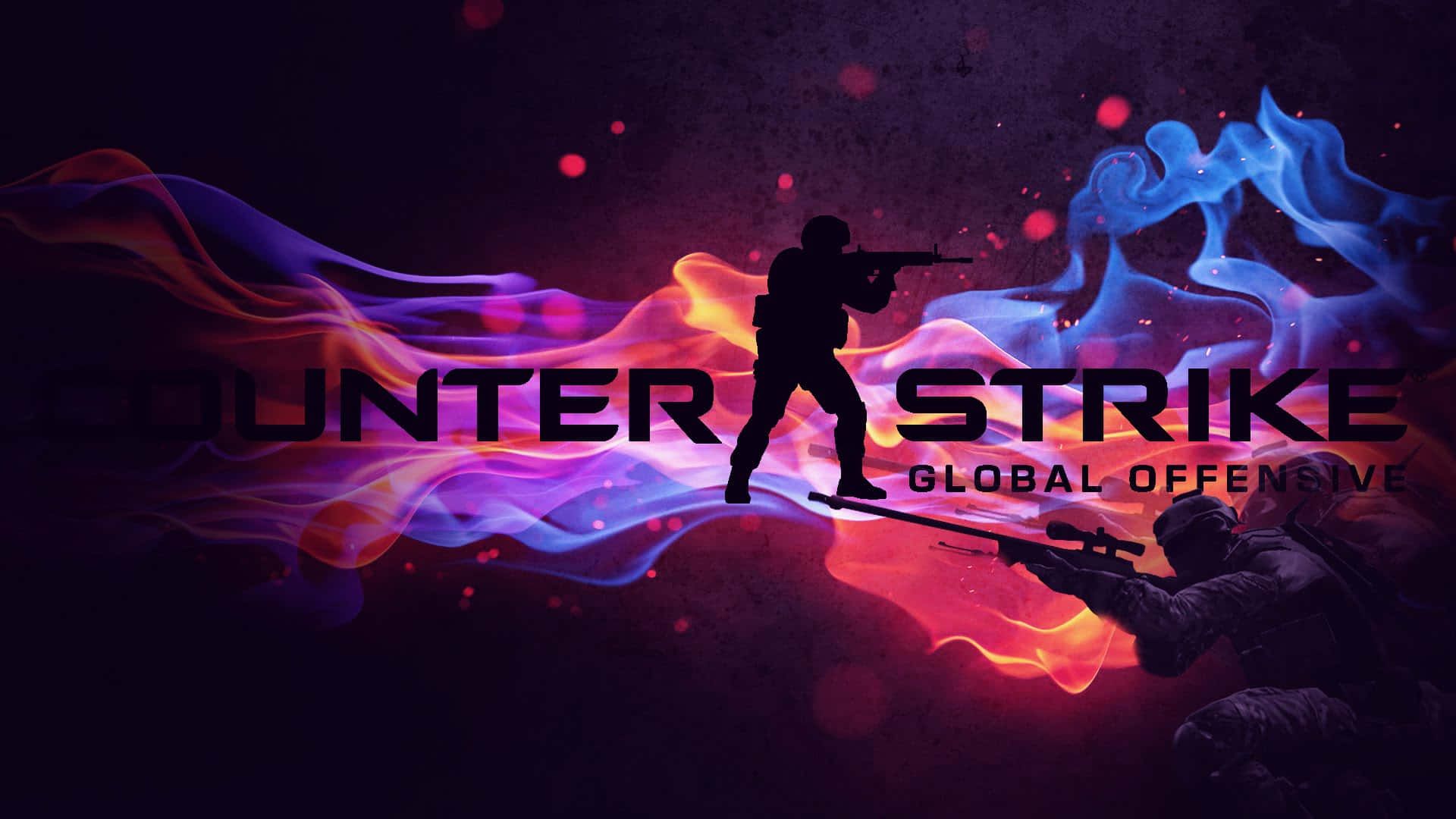 Counter-Strike: Global Offensive, Logo, Soldaten, Rauch, Videospiel, 1920x1080, Desktop-Hintergrund