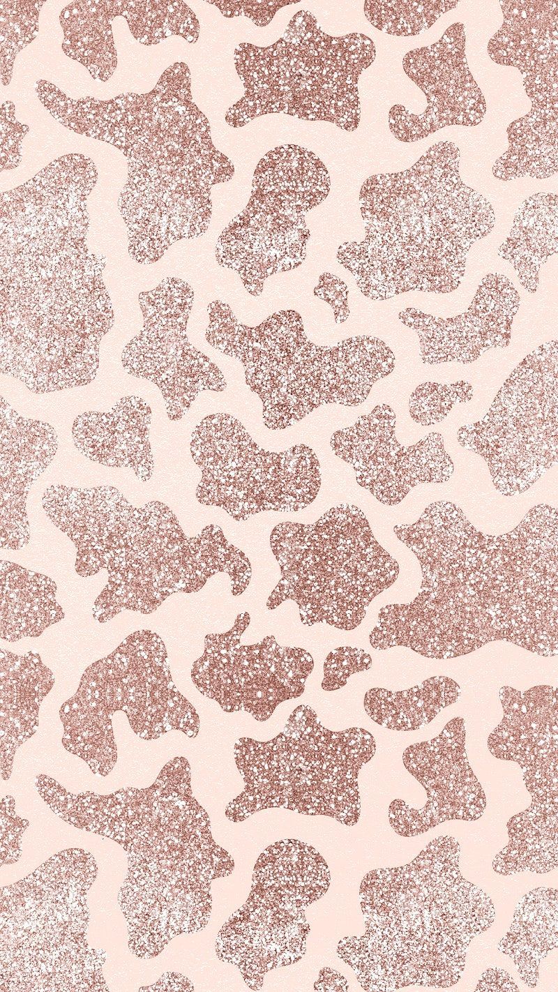 Leopardenmuster, Glitzer, Muster, Rosé, Hochformat, Hintergrundbild fürs Smartphone