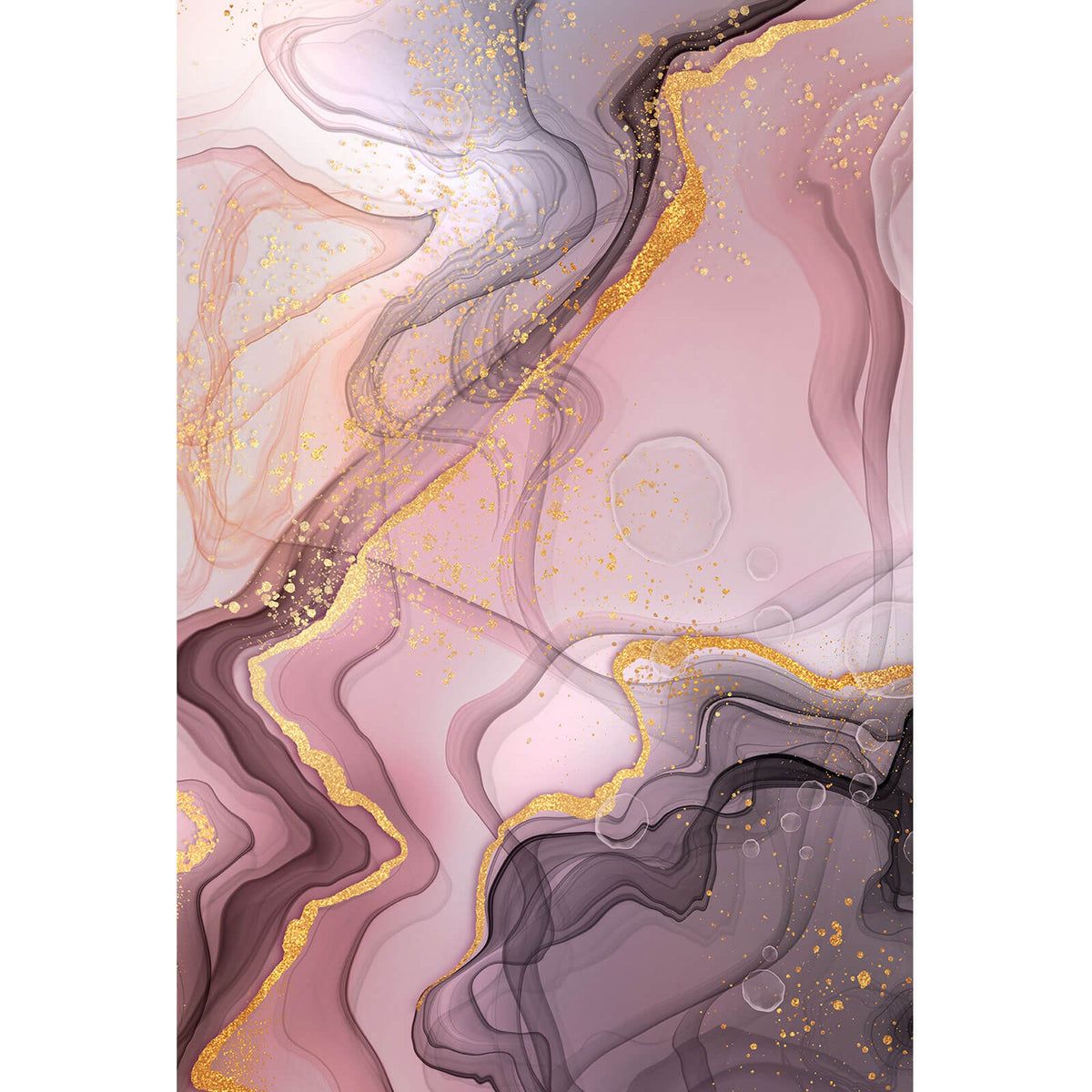 Marmor, Rosa, Goldadern, Flüssige Kunst, Hintergrundbild für iPad und Tablet