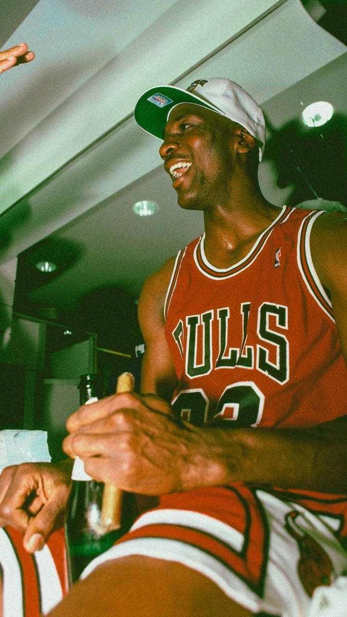 Michael Jordan, Chicago Bulls, Champagner, Meisterschaftsfeier, Basketball, Android-Hintergrundbild