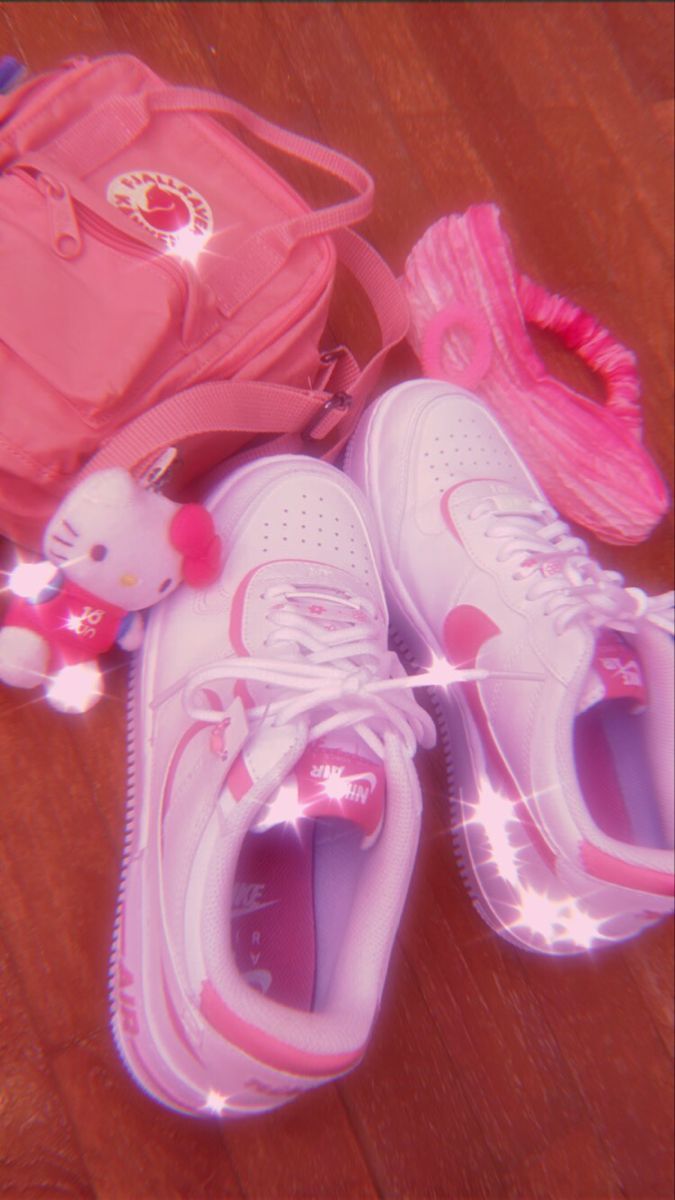 Air Jordan 1, Rosa Sneaker, Hello Kitty, Pink Ästhetik, Glitzer, Android-Hintergrundbild