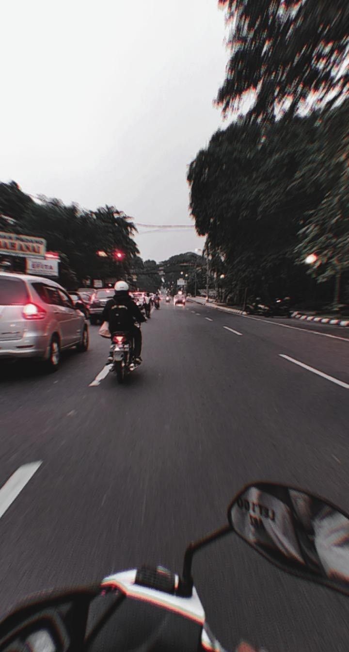 Fahrerperspektive, Straße, Motorradfahrer, Verkehr, Bäume, HD, Handy-Hintergrundbild