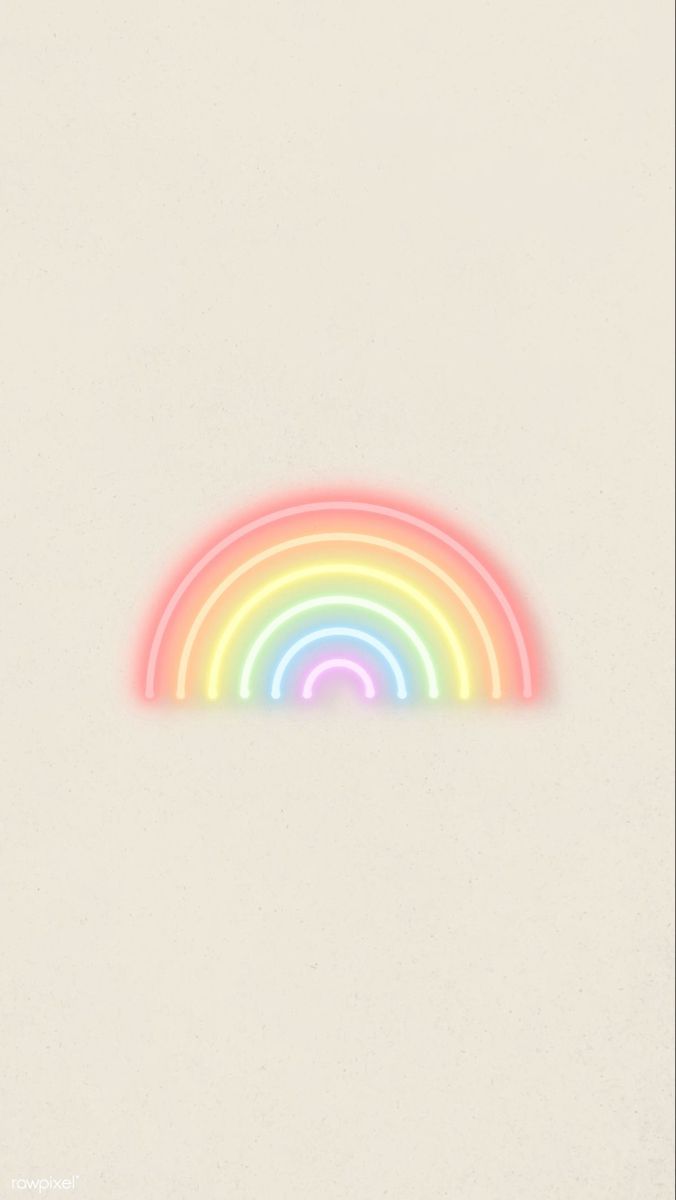 Regenbogen, Minimalismus, Pastellfarben, Beige Hintergrund, Sperrbildschirm fürs iPhone