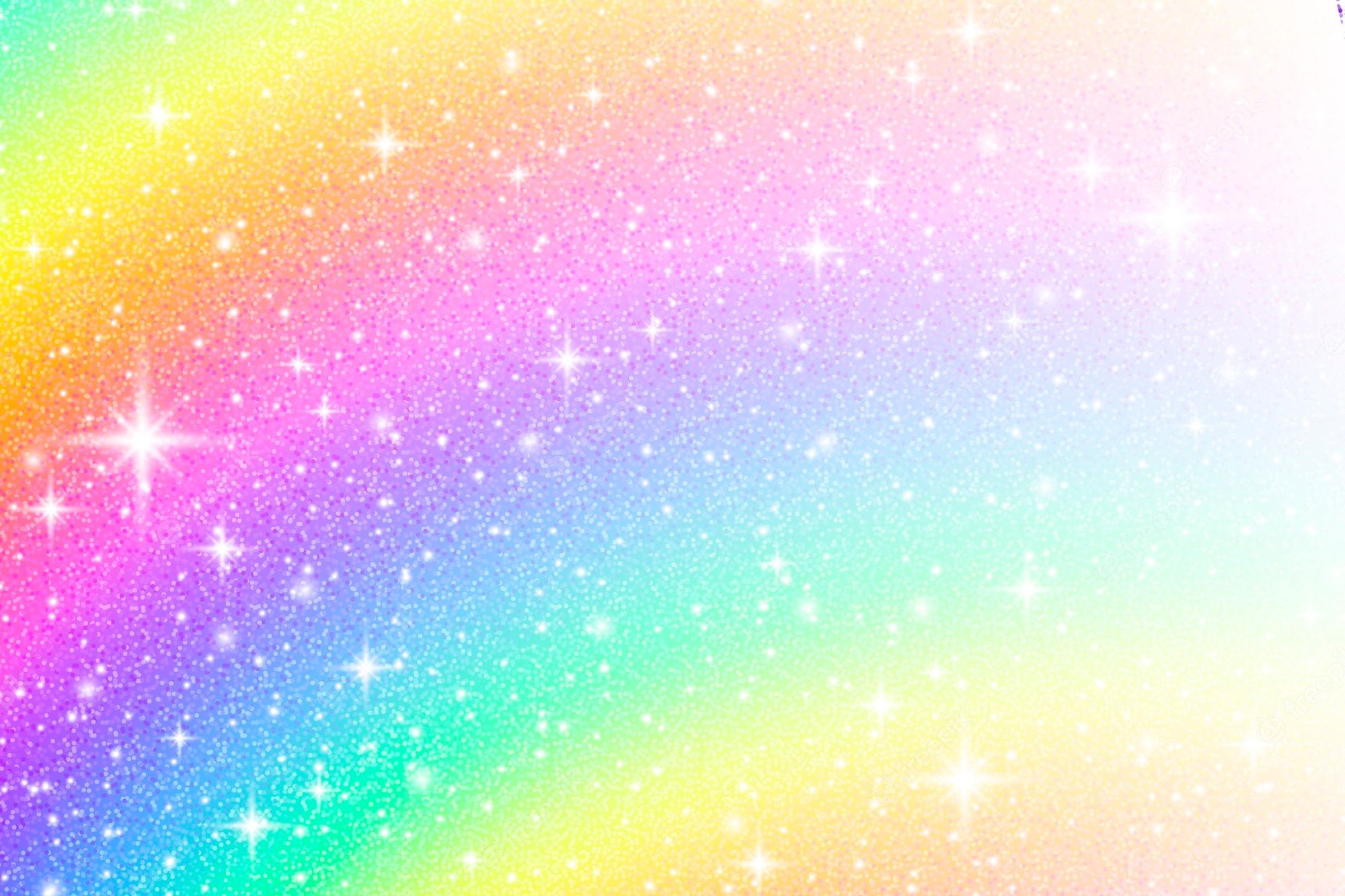 Glitzer, Regenbogenfarben, Sterne, Pastell, Funkeln, Full HD, Desktop-Hintergrund für Windows