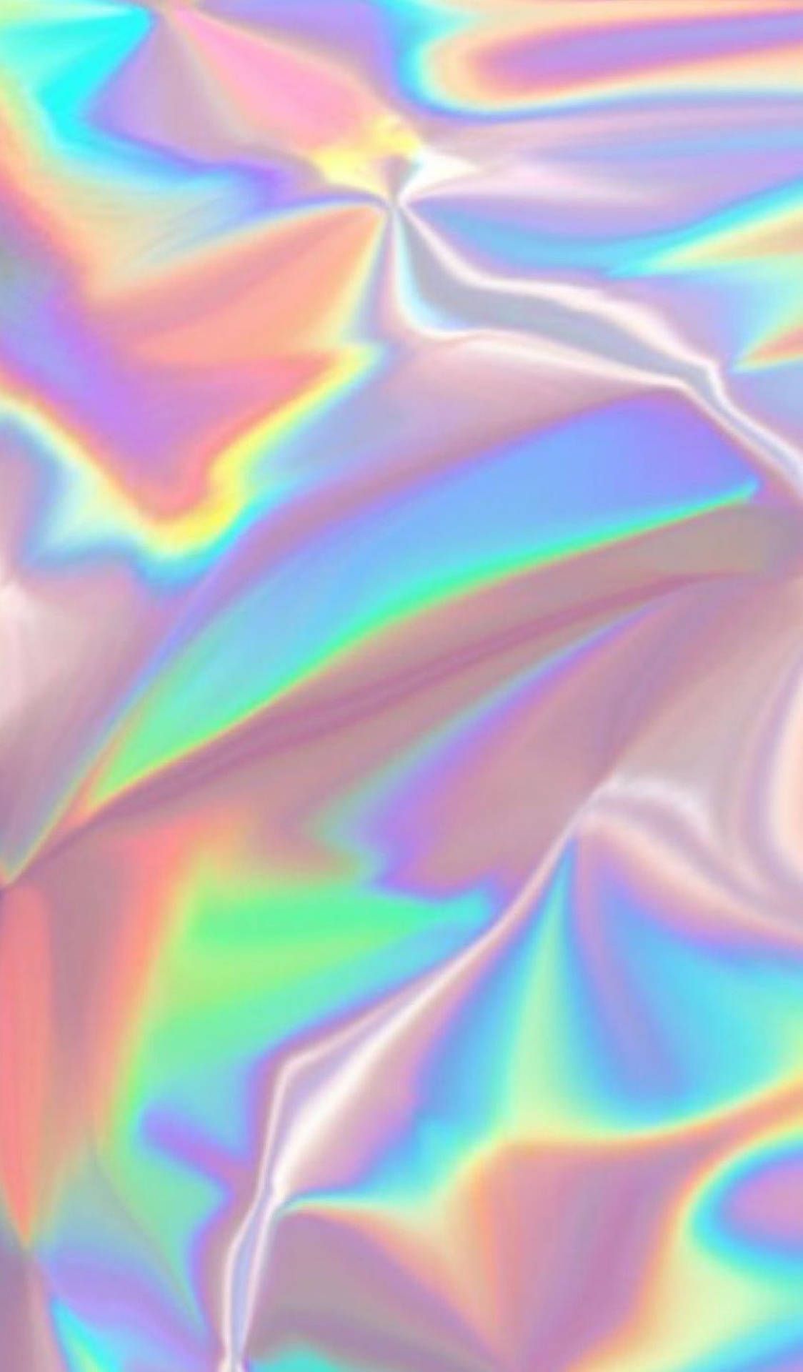 Holografisch, Schillernd, Folie, Pastell, Abstrakt, Hochformat, Hintergrundbild fürs Smartphone
