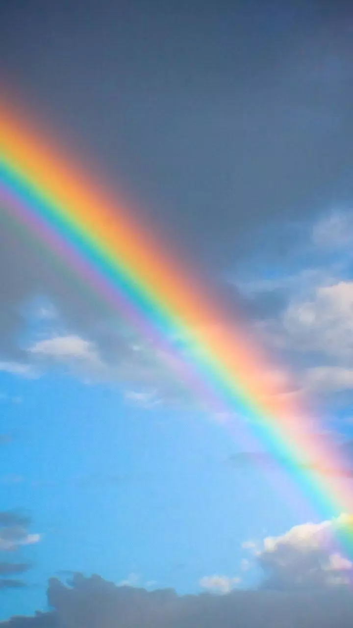 Regenbogen, Blauer Himmel, Wolken, Natur, HD, Handy-Hintergrund im Hochformat