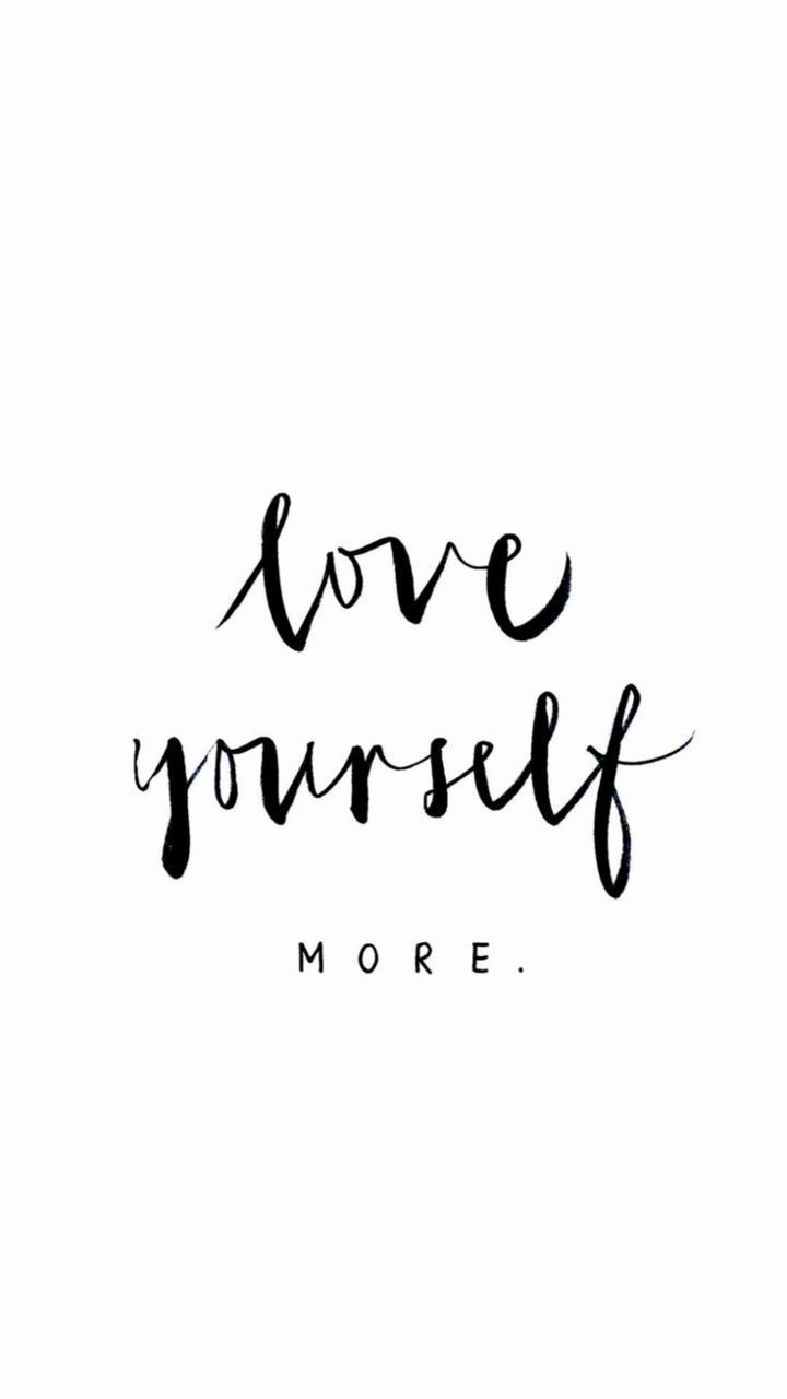 Love Yourself More, Handschrift, Zitat, Weißer Hintergrund, Minimalistisch, Sperrbildschirm fürs iPhone