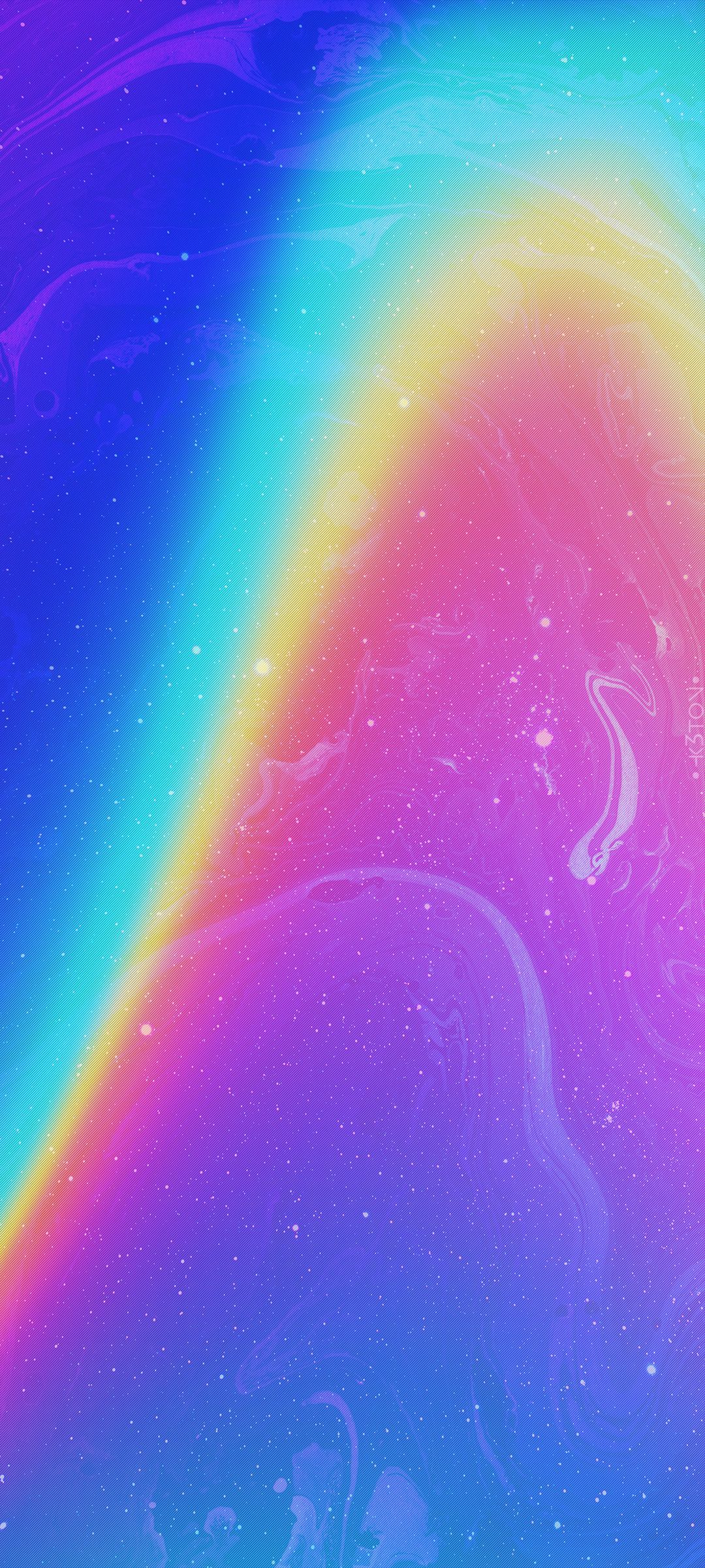 Regenbogenfarben, Farbverlauf, Abstrakt, Lila, Blau, Full HD, Hintergrundbild fürs Handy