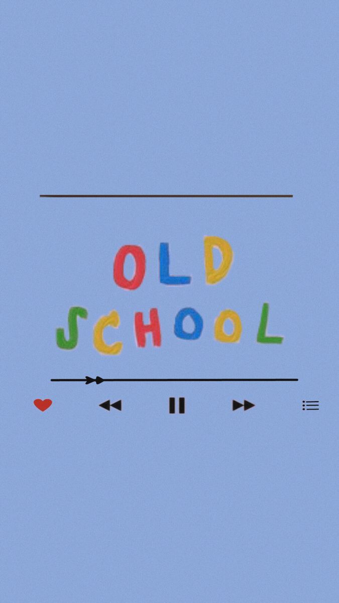 Old School, Musikplayer, Bunte Buchstaben, Hellblau, Minimalismus, Android-Hintergrundbild