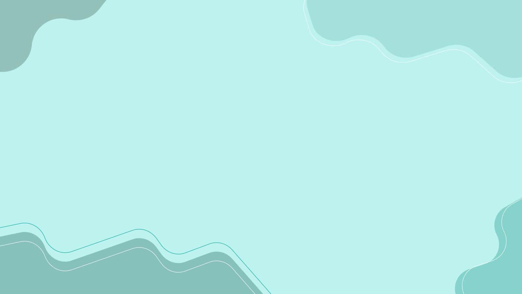 Türkis, Wellen, Minimalistisch, Flaches Design, HD, Hintergrund für den Desktop