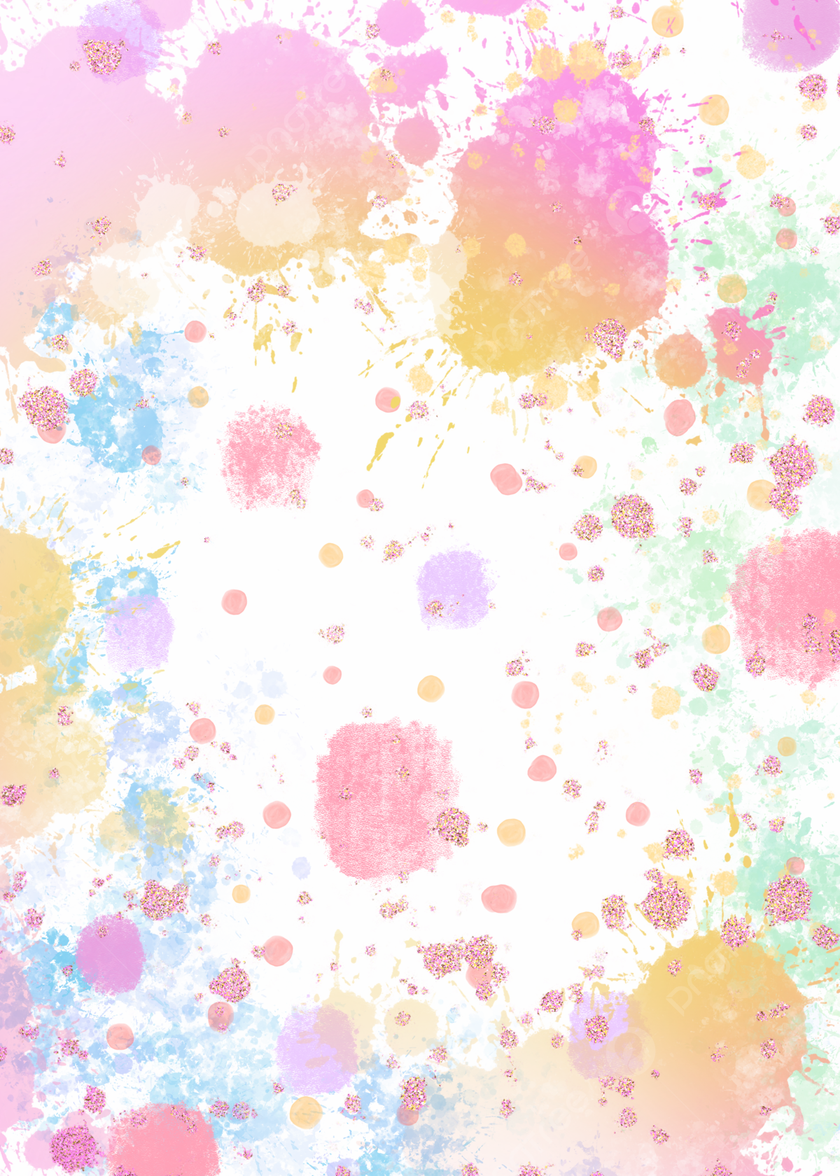 Aquarellflecken, Pastell, Bunt, Abstrakt, Full HD, iPad-Hintergrundbild