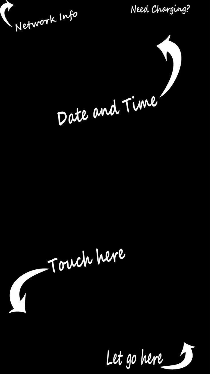 Sperrbildschirm-Witz, Text, Pfeile, Schwarzer Hintergrund, Lustig, iPhone 16e, Wallpaper