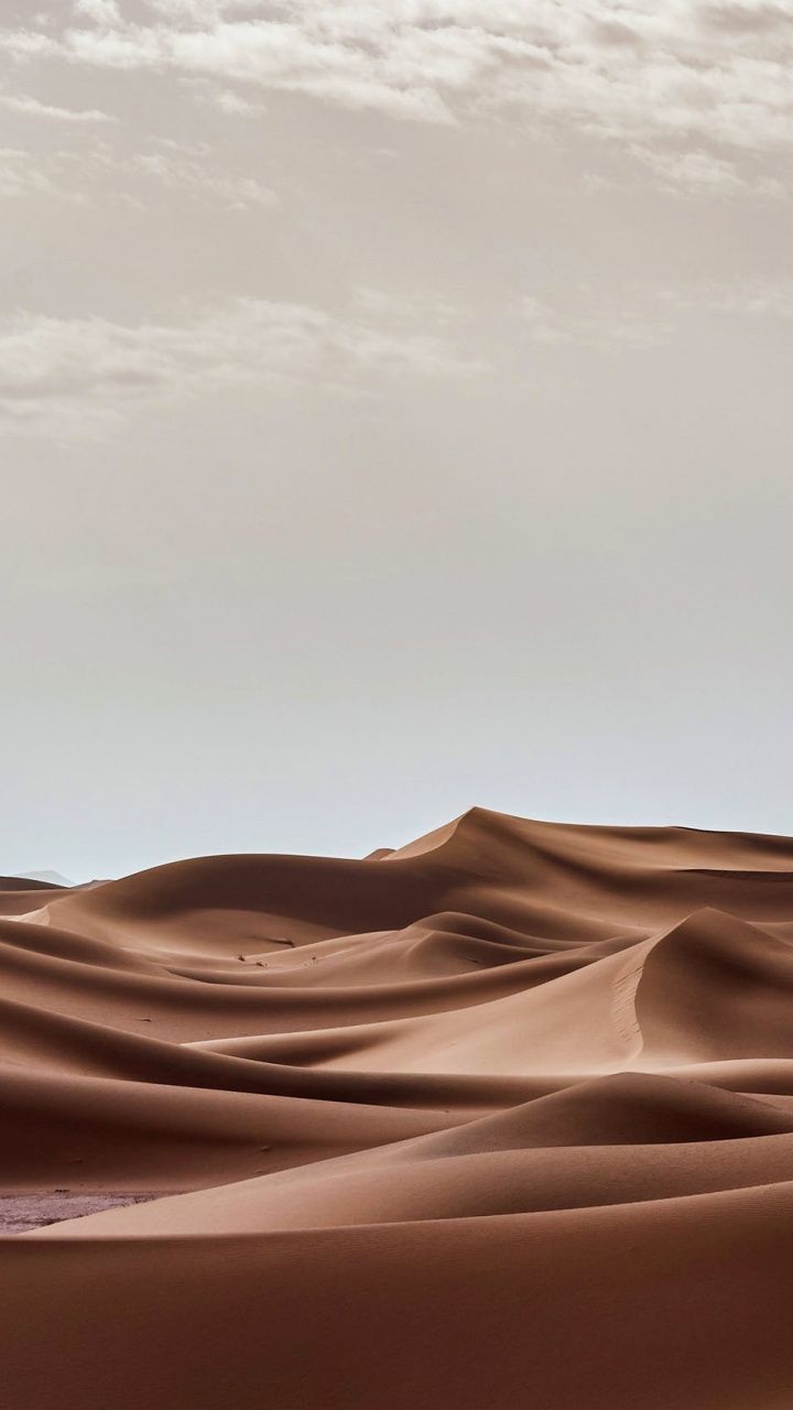 Sanddünen, Wüste, Grauer Himmel, Landschaft, HD, Sperrbildschirm fürs iPhone