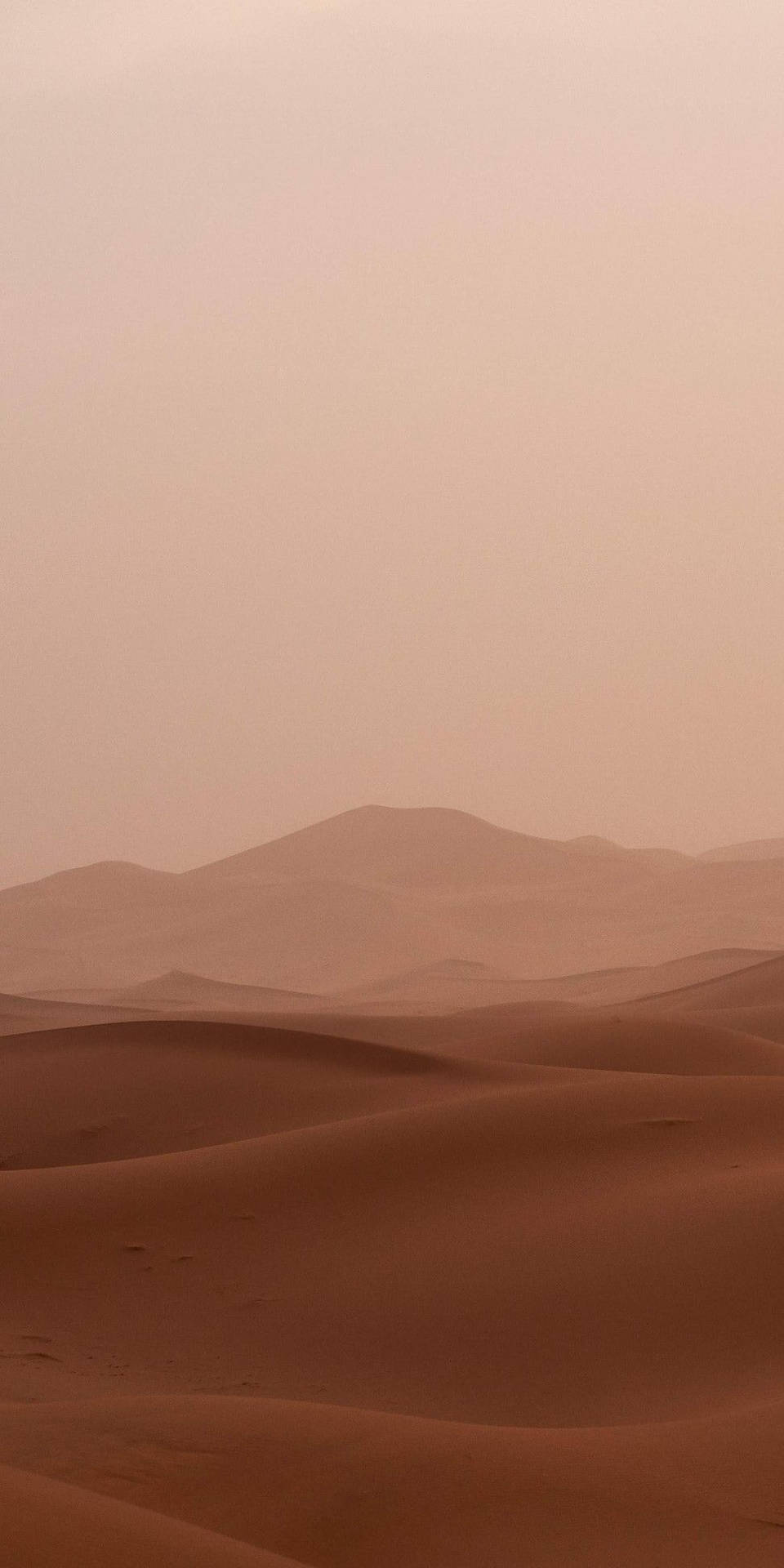 Wüste, Sanddünen, Dunst, Braun, Berge, HD, Sperrbildschirm fürs iPhone
