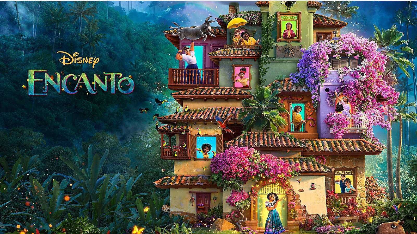 Casita, Encanto, Disney, Filmplakat, Bunte Blumen, Kolumbien, HD, Desktop-Hintergrund