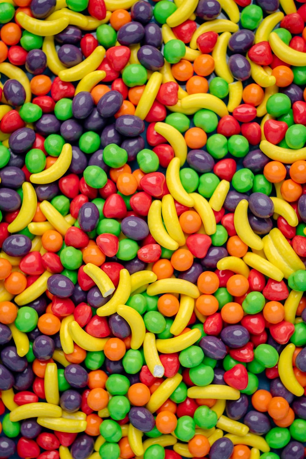 Fruchtgummi, Bunt, Nahaufnahme, Muster, HD, Hintergrundbild fürs Tablet