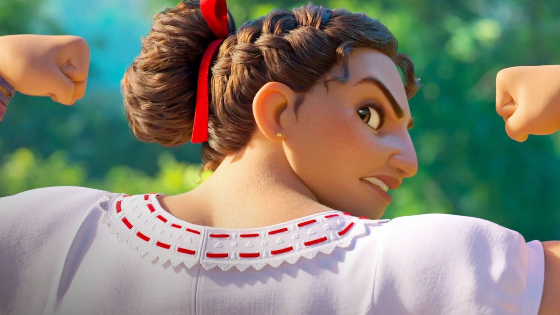 Luisa Madrigal, Encanto, Muskeln, Nahaufnahme, Disney, 1920x1080, Full-HD-Hintergrundbild für PC
