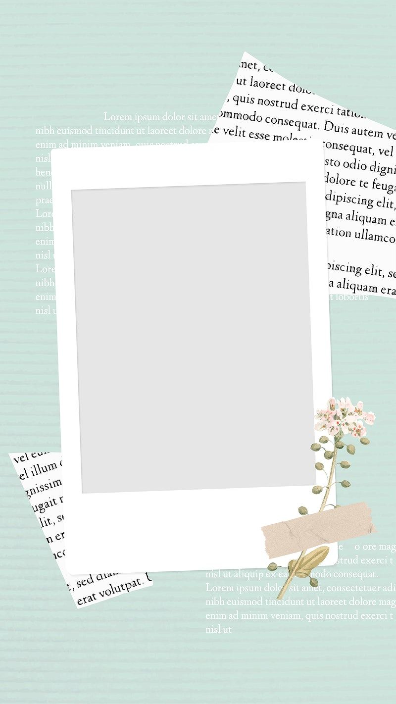 Leerer Rahmen, Zeitungspapier, Mintgrün, Scrapbook, HD, Handy-Hintergrund im Hochformat