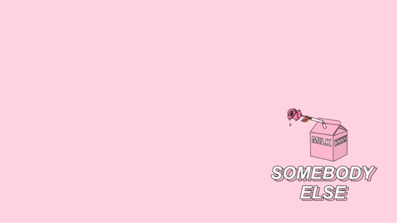 Somebody Else, The 1975, Milchkarton, Rosa Hintergrund, Minimalistisch, HD Wallpaper