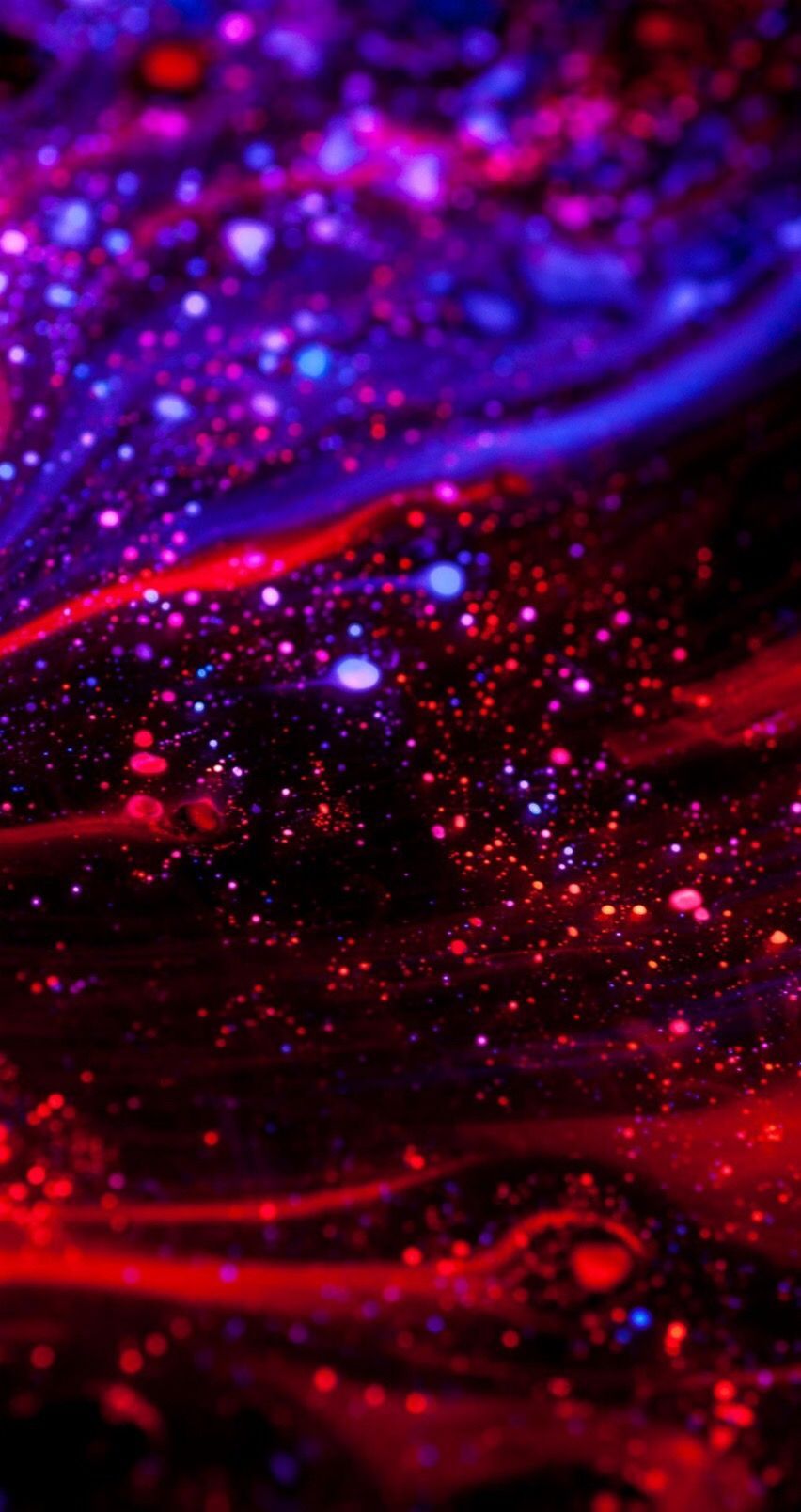 Rot-blauer Glitzer, Funkeln, Dunkel, Abstrakt, HD, Hintergrundbild fürs Handy