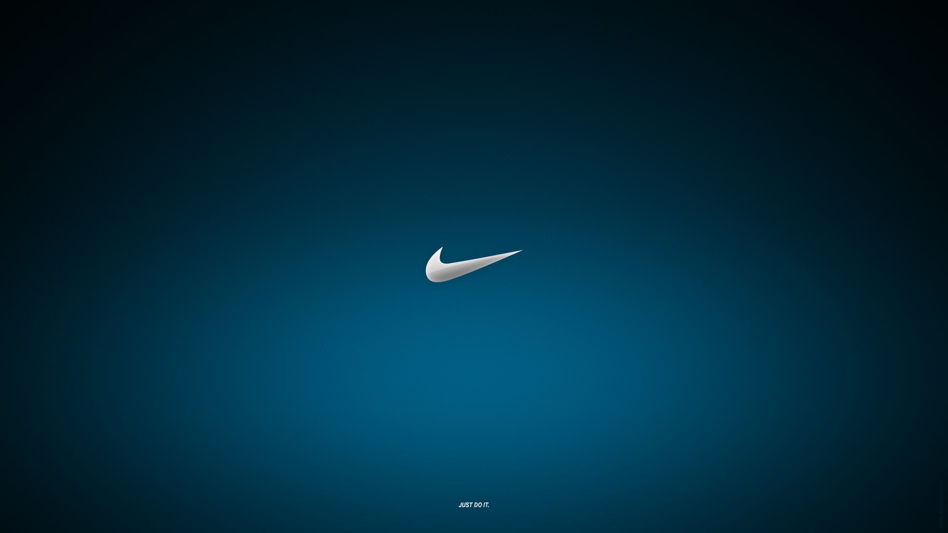 Nike, Swoosh, Petrol, Farbverlauf, Minimalistisch, 1920x1080, Full-HD-Hintergrundbild für PC