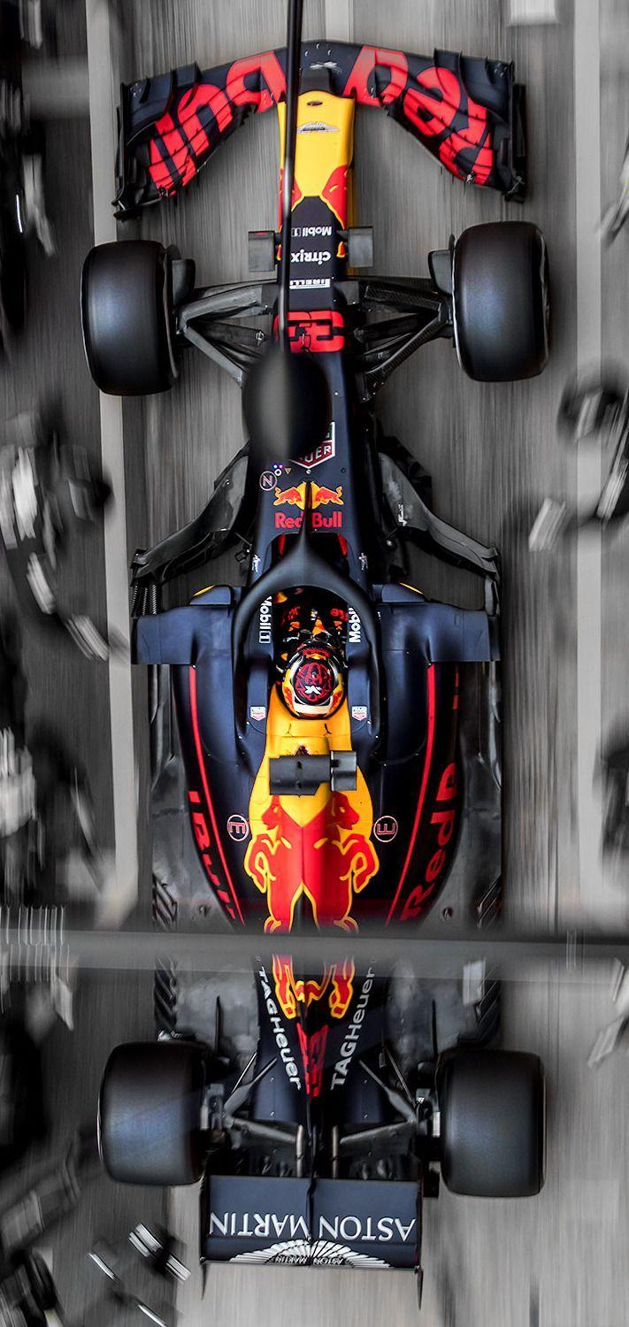 Red Bull Racing, Draufsicht, Startaufstellung, Rennwagen, Hochformat, Hintergrundbild fürs Handy