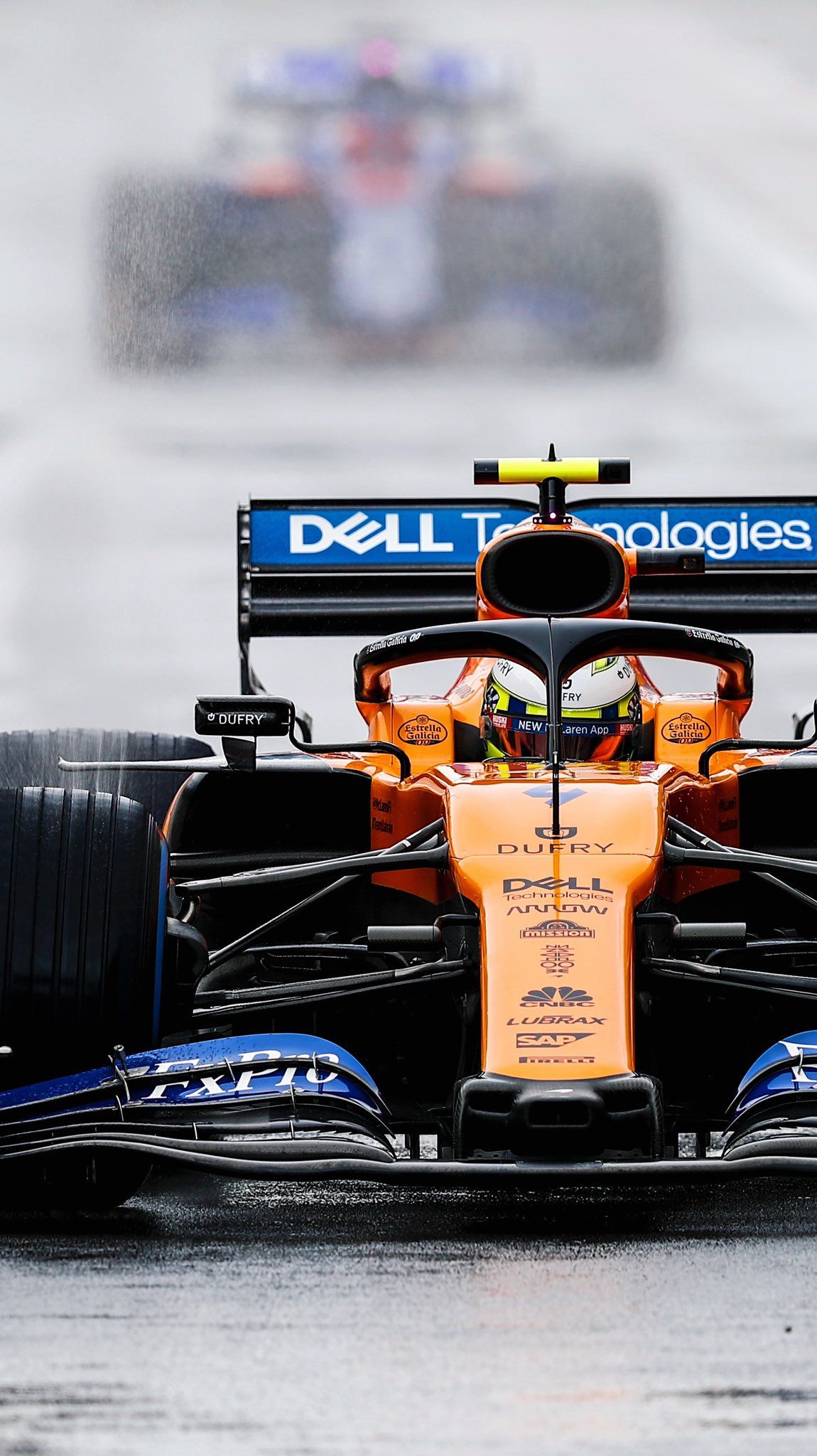 McLaren, Dell Technologies, Orange, Frontansicht, Hochformat, Full HD, iPhone-Hintergrundbild