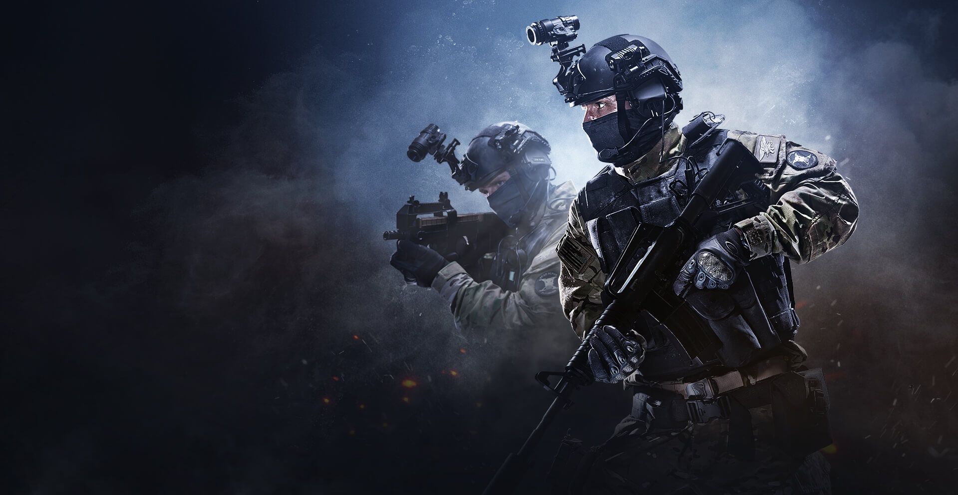 CS:GO, Antiterroreinheit, Soldaten, Taktische Ausrüstung, Nebel, HD, Windows-Hintergrundbild